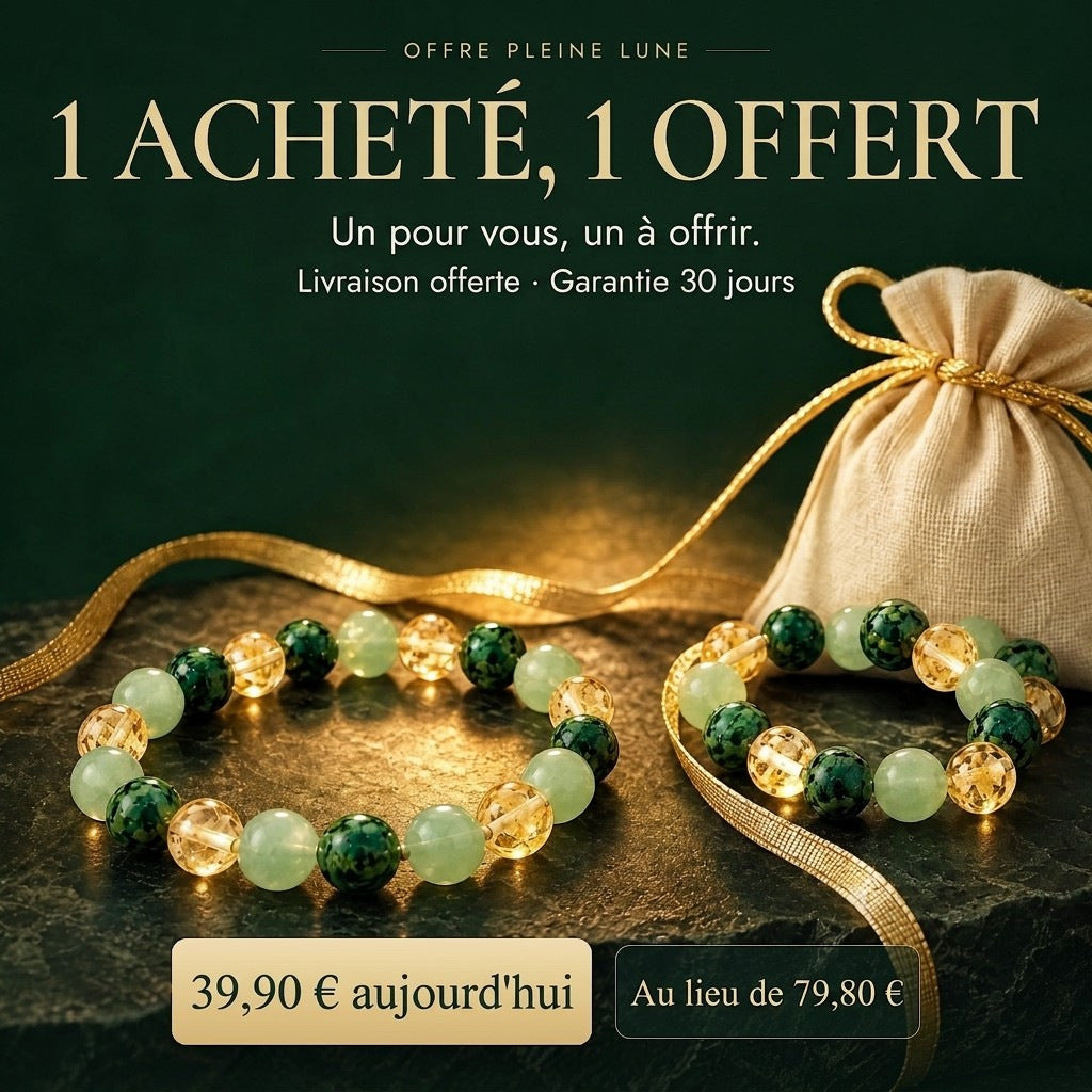 Offre 1 acheté, 1 offert : deux bracelets d'abondance